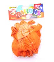 Globos balloons orange 25 pieces party decoration