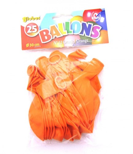 Globos balloons orange 25 pieces party decoration