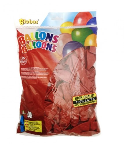 Globos balloons red - 100 pieces latex party decoration