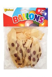 Globos balloons transparent with gold dots - party decoration set