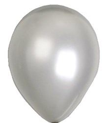Globos balloons toy metallic silver 25 pieces party decoration