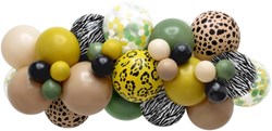 Globos balloon garland animal print party decoration