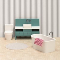 Lundby dollhouse bathroom set - toy accessory-2