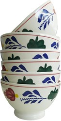 Boerenbont bowl ceramic tableware Ø13cm set of 6 kitchen