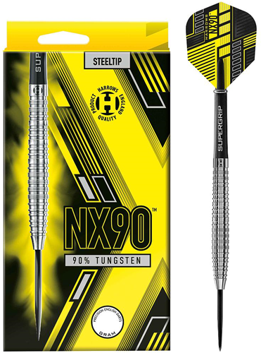 Harrows darts NX90 90% tungsten 22g - professional darts set