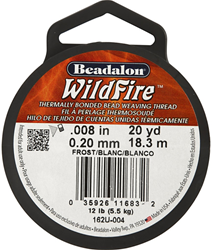 Beadalon jewelry wire Wildfire 0.2 mm white 18.3 m - extra strong thread