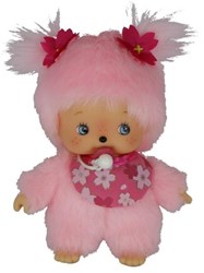 Monchhichi plush Bebichhichi Cherry Blossom - 16 cm doll toy
