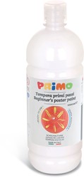 Primo ready-to-use poster paint, 1000 ml bottle with flow-adjustable cap, white