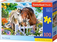 Castorland jigsaw puzzle Best Friends - 100 pieces - animal puzzle-2