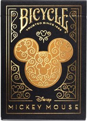 Bicycle playing cards Disney Mickey Mouse Black Gold - Premium Poker Deck