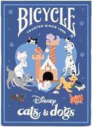 Bicycle playing cards Disney cats and dogs - premium card game