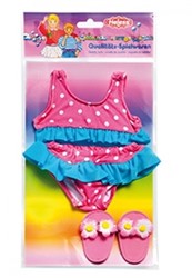 Poppenbikini met Slippers, 28-35 cm