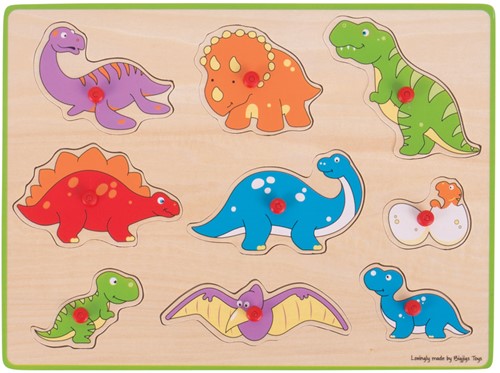 Bigjigs Lift Out Puzzle (Dinosaurs)