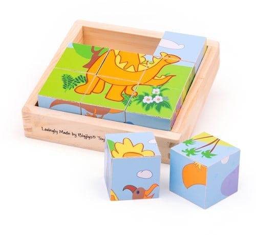 Bigjigs Dinosaur Cube Puzzle