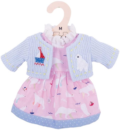 Bigjigs Polar Bear Pink Dress Medium
