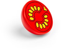 BigJigs wooden toy half tomato - play kitchen vegetable