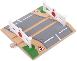 BigJigs wooden train tracks - railway crossing - wooden toy