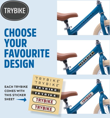 Trybike loopfiets 2 in 1 Steel - vintage blauw