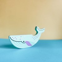 Bajo educational toy endangered animals - blue whale figure