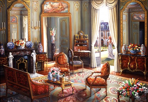 Bluebird Puzzle art jigsaw A Moment Alone - 1000 pieces castle