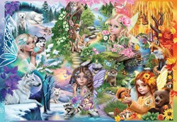 Bluebird Puzzle jigsaw puzzle A Season of Fairies - 1000 pieces puzzle