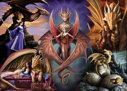 Bluebird Puzzle jigsaw Anne Stokes - Dragon Fellowship - 1000 pieces fantasy