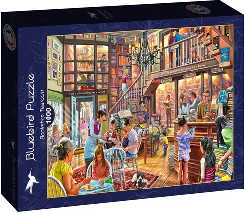 Bluebird Puzzle jigsaw Bookshop Tearoom - 1000 pieces puzzle-2