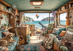 Bluebird Puzzle jigsaw Camping Coast - 500 pieces puzzle game