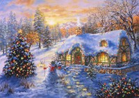 Bluebird Puzzle Christmas jigsaw Christmas Cottage - 2000 pieces