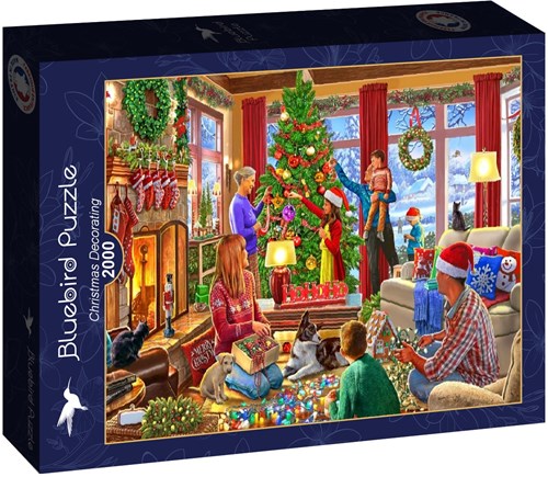 Bluebird Puzzle Christmas jigsaw Christmas Decorating - 2000 pieces-2
