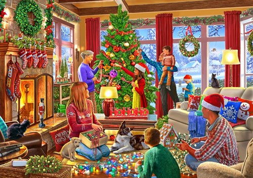 Bluebird Puzzle Christmas jigsaw Christmas Decorating - 2000 pieces