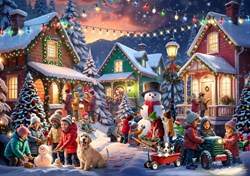 Bluebird Puzzle Christmas puzzle 2000 pieces - winter village scene