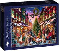 Bluebird Puzzle Christmas jigsaw Christmas Street - 2000 pieces cardboard-2
