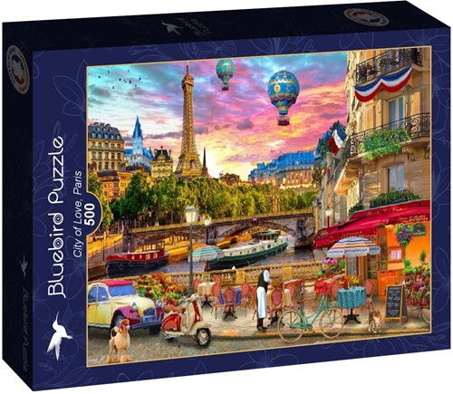Bluebird Puzzle jigsaw City of Love Paris - 500 pieces puzzle-2
