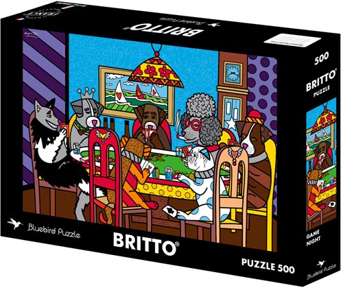 Bluebird Puzzle jigsaw Game Night - 500 pieces cardboard puzzle-2