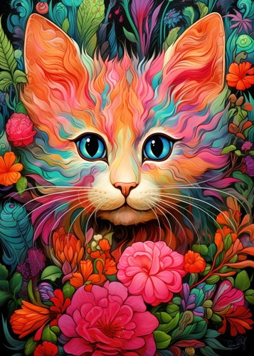 Bluebird Puzzle jigsaw puzzle Kitty & Bloom 300 pieces cardboard