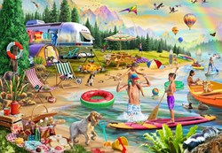 Bluebird Puzzle jigsaw puzzle Lakeside Summer Camp - 1000 pieces