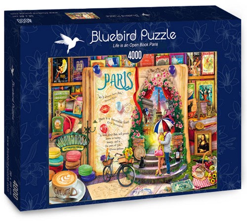 Bluebird Puzzle jigsaw puzzle Life is an Open Book Paris - 4000 pieces-2