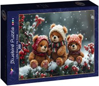 Bluebird Puzzle jigsaw Little Bears in the Snow 300 pieces cardboard-2