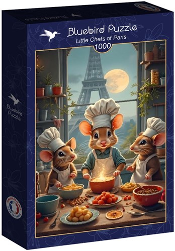 Bluebird Puzzle jigsaw Little Chefs of Paris - 1000 pieces puzzle toy-2