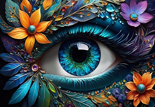 Bluebird Puzzle jigsaw Look at Me - 1000 pieces colorful toy