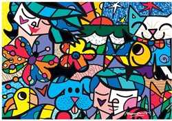 Bluebird Puzzle jigsaw Romero Britto Britto Garden 1000 pieces art