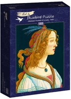 Bluebird Puzzle art Botticelli Idealized Portrait of a Lady 1000 pieces-2