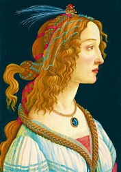 Bluebird Puzzle art Botticelli Idealized Portrait of a Lady 1000 pieces
