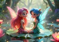 Bluebird Puzzle The Fairies of the Magic Water Lily - 204 pieces