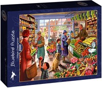 Bluebird Puzzle jigsaw Village Greengrocer - 2000 pieces colorful-2