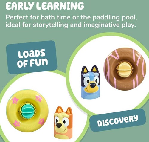 Tomy bath toy Bluey floating figures 2-pack multicolor-3