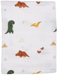 Tryco muslin starter set baby textiles with dinosaur print 12-piece