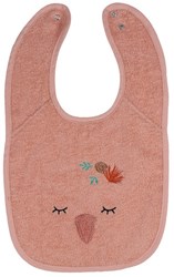Tryco bib terry cloth Swan Ivy pink baby bib cotton