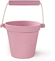 BigJigs silicone toy bucket blush pink - flexible and durable